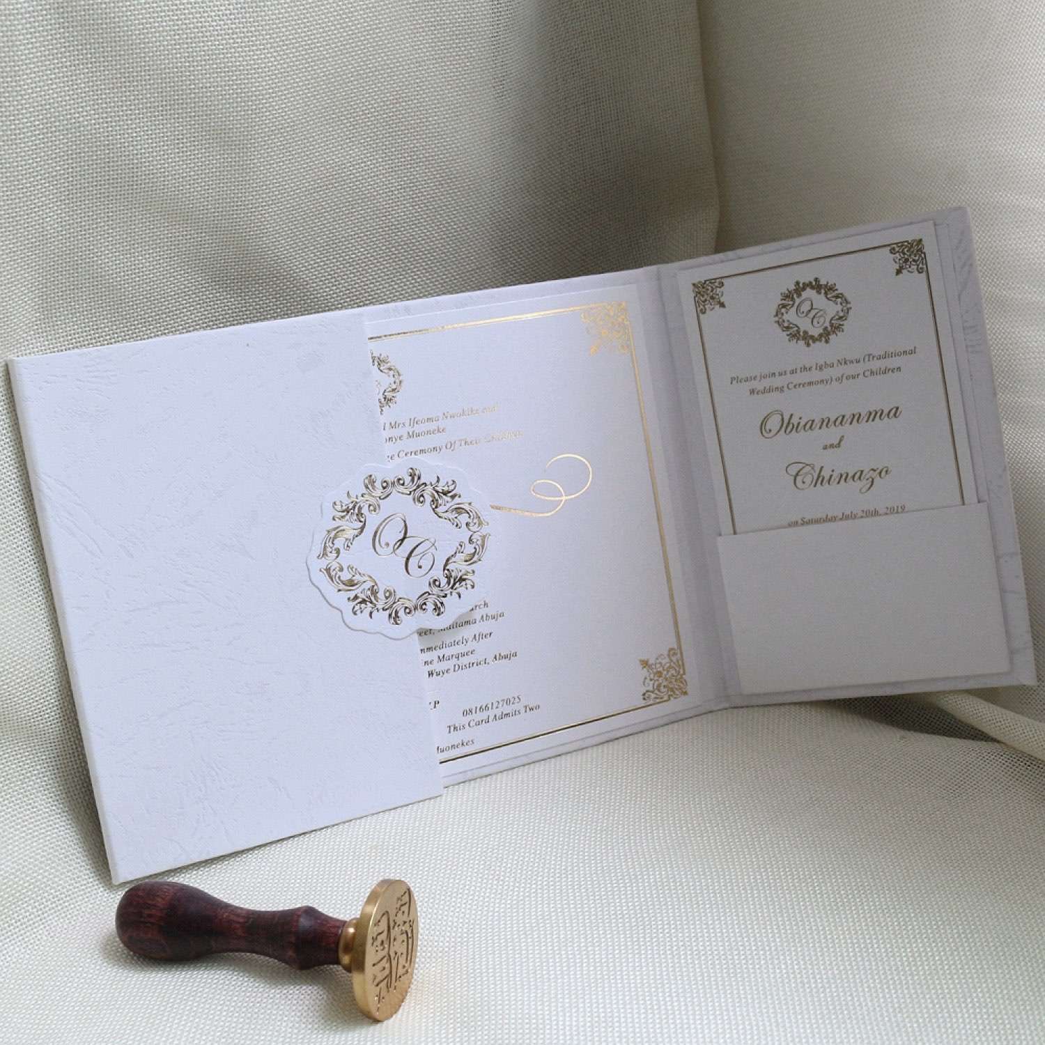 White Invitation Card With Hard Cover Thank You Card Latest Card Customized